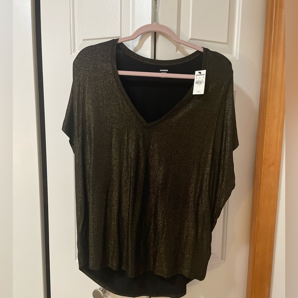 NWT Express London Tee - Black/Gold